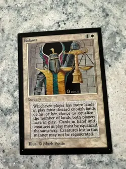 Balance - Collectors Edition Intl - NM - MTG - Magic: The Gathering - Image 1
