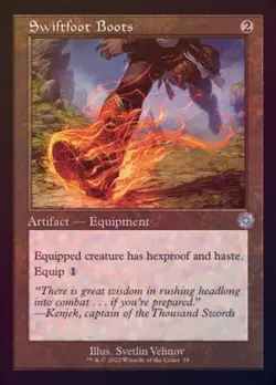 MTG Brothers' War - Swiftfoot Boots (Retro Foil) - Image 1
