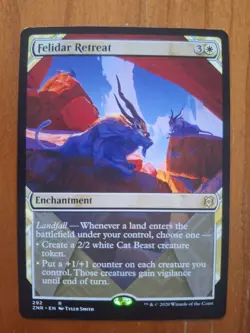 Felidar Retreat ZNR 292 Showcase Rare Zendikar Rising LP MTG - Image 1