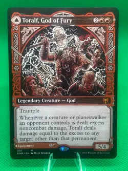 Toralf, God of Fury / Toralf's Hammer SHOWCASE - 313 - Myhtic - Kaldheim KHM MTG - Image 1