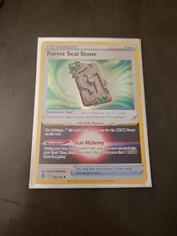 x1 Forest Seal Stone - 156/195 - Holo Rare Pokemon SS12 Silver Tempest M/NM - Image 1