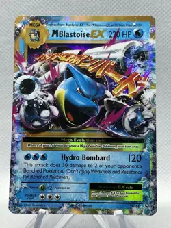 Pokemon TCG M Blastoise EX XY Evolutions 22/108 Ultra Holo Rare - NM - Image 1