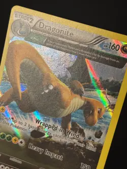 2015 POKEMON XY ROARING SKIES DRAGONITE 52/108 REVERSE HOLO - Image 3