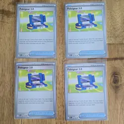 Pokegear 3.0 186/198 Playset Scarlet & Violet Base Common NM Pokemon TCG X4 - Image 1
