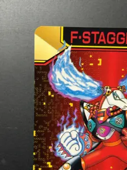 Mega MAN X Card 19 Flame Stag CAPCOM BANDAI JAPAN Japanese Rockman 1995 - Image 2