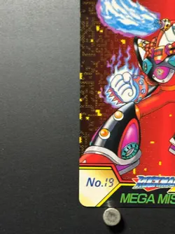 Mega MAN X Card 19 Flame Stag CAPCOM BANDAI JAPAN Japanese Rockman 1995 - Image 5