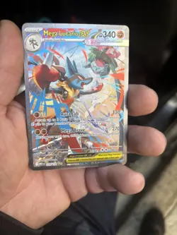 Mega Lucario Ex Alternate Art 179/132 Mega Evolution Secret Rare Pokemon Card NM - Image 4