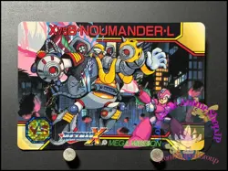 Mega MAN X Card 11 Flame Mammoth CAPCOM BANDAI JAPAN Japanese Rockman 1995 - Image 1