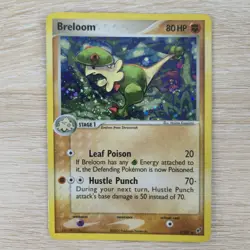 BLEED ERROR MP Breloom 3/107 EX Deoxys Holo Rare Nintendo Pokemon Card TCG - Image 1