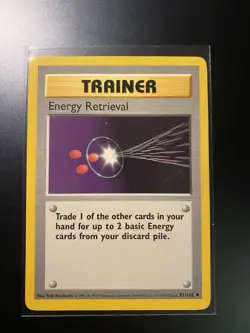 Energy Retrieval Trainer Card Pokemon 81/102 Vintage - Image 1