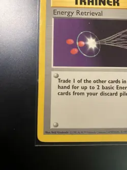Energy Retrieval Trainer Card Pokemon 81/102 Vintage - Image 5