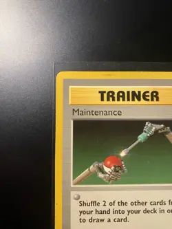 Pokemon Trainer Card Maintenance 83/102 Base Set Vintage - Image 2
