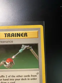 Pokemon Trainer Card Maintenance 83/102 Base Set Vintage - Image 3