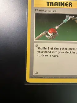 Pokemon Trainer Card Maintenance 83/102 Base Set Vintage - Image 5