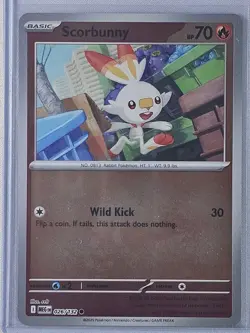 Scorbunny 26/132 - Mega Evolution - Reverse Holo Card Pokemon TCG - NM - Image 1