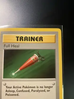Pokemon Full Heal Trainer Card 82/102 Vintage - Image 3