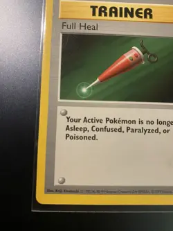 Pokemon Full Heal Trainer Card 82/102 Vintage - Image 5