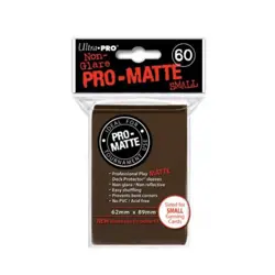 Ultra Pro Small Card S Pro-Matte Non-Glare Card Sleeves - Brown, Undersiz New - Image 1