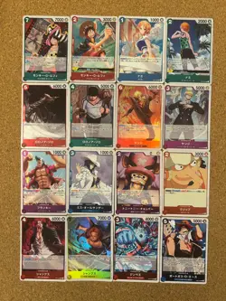one piece card game Foil Holo 16set anime card - Image 1