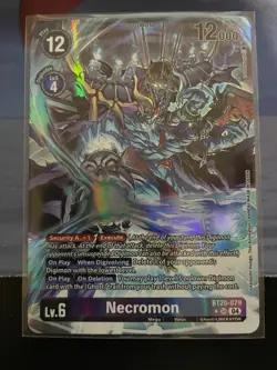Digimon Card Game Necromon Alternate Art BT20-079 SR Super Rare NM ENGLISH USA - Image 1