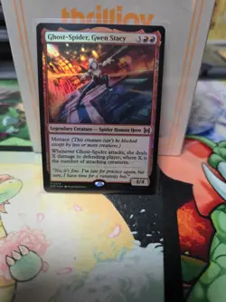 1x Ghost-Spider, Gwen Stacy, Foil, Marvel Spider-Man Eternal, Magic, MTG NM - Image 1