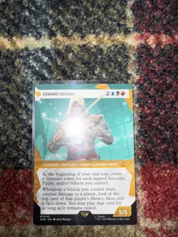 Edward Kenway - Foil Extended Art Showcase Assassin's Creed NM MTG - Image 1