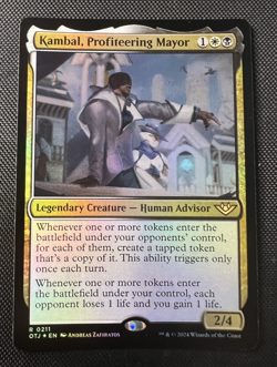 MTG Kambal Profiteering Mayor Foil Rare R 0211 Outlaws of Thunder Junction NM - Image 1