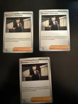 Giovanni's Charisma 161/165 Uncommon Pokemon 151 English S&V NM - Trainer - Image 1