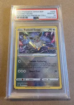 2022 Pokemon Swsh Black Star Promo #230 Radiant Eevee - Image 1