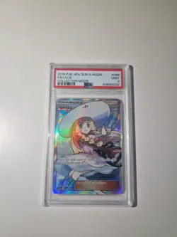 PSA 9 Lillie Full Art #066/060 Collection Moon Japanese Pokemon Cards - Image 1