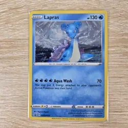 SWIRL CENTER WHOLE NM Lapras SWSH051 Holo 2020 Pokemon TCG Black Star Promo - Image 3