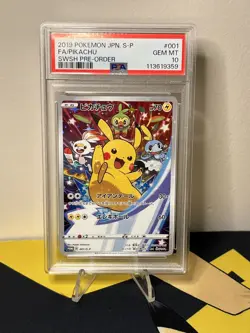 PSA 10 Pikachu 001/S-P Pokemon S Promo Japanese 2019 Swsh Pre Order Gem Mint - Image 3