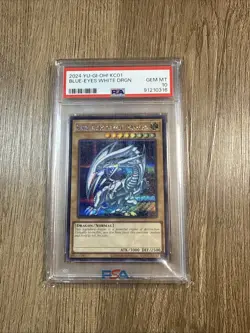 2024 KC01 Blue-Eyes White Dragon Secret Rare Yu-Gi-Oh! Card PSA 10 - Image 1