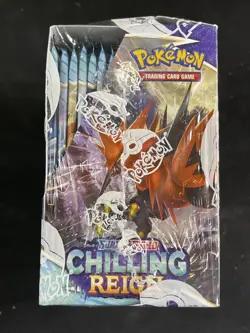 Pokemon Card Chilling Reign Booster Box Factory Sealed Swsh - Image 2