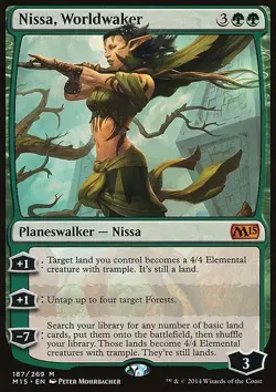 Nissa, Worldwaker - Magic 2015 | MTG Card - Image 3