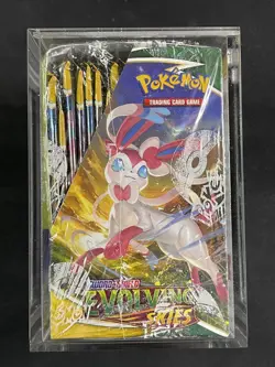 Pokemon Card Evolving Skies Booster Box Factory Sealed Swsh + Acrylic Case - Image 3