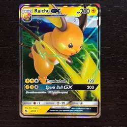 Raichu GX 20/68 Pokemon Hidden Fates Sun & Moon Ultra Rare Holo Card NM - Image 1