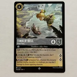 Tinker Bell 193/204 Disney Lorcana The First Chapter Regular Super Rare Card NM - Image 1