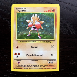 Tygnon 7/102 Pokemon Set De Base 2 Holo Rare Card FRENCH MP/HP - Image 1