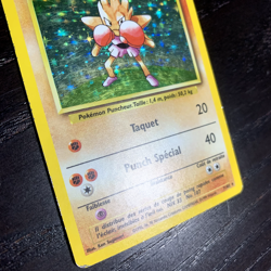 Tygnon 7/102 Pokemon Set De Base 2 Holo Rare Card FRENCH MP/HP - Image 3