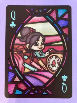 Vanellope Disney Tenyo 2021 Playing Card Stained Glass Wreck-It Ralph Japanese - Image 1