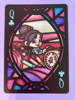 Vanellope Disney Tenyo 2021 Playing Card Stained Glass Wreck-It Ralph Japanese - Image 2
