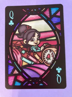 Vanellope Disney Tenyo 2021 Playing Card Stained Glass Wreck-It Ralph Japanese - Image 3