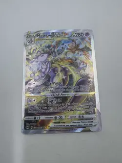 Pokemon Mewtwo VSTAR Card - Psy Purge & Star Raid Attack - Image 1