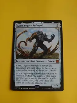 Karn, Legacy Reforged. MYtic MAT golem MTG Card. #M0049 - Image 1
