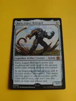 Karn, Legacy Reforged. MYtic MAT golem MTG Card. #M0049 - Image 2
