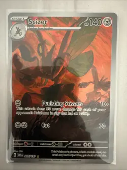 Pokemon Card TCG - Scizor 205/197 Illustration Rare Obsidian Flames Near Mint - Image 1