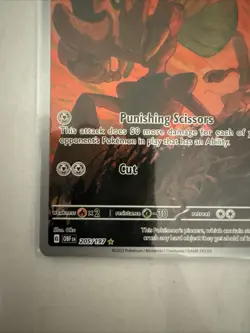 Pokemon Card TCG - Scizor 205/197 Illustration Rare Obsidian Flames Near Mint - Image 5