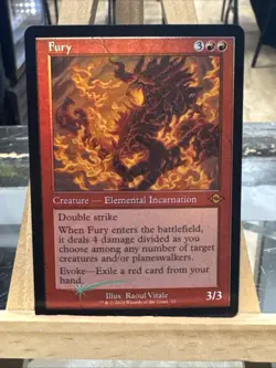 MTG *Fury Retro Foil X1* (NM) Modern Horizons 2 Magic the Gathering Free Ship - Image 1