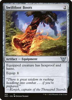 MTG Swiftfoot Boots NEC Uncommon Normal #163 - Image 1